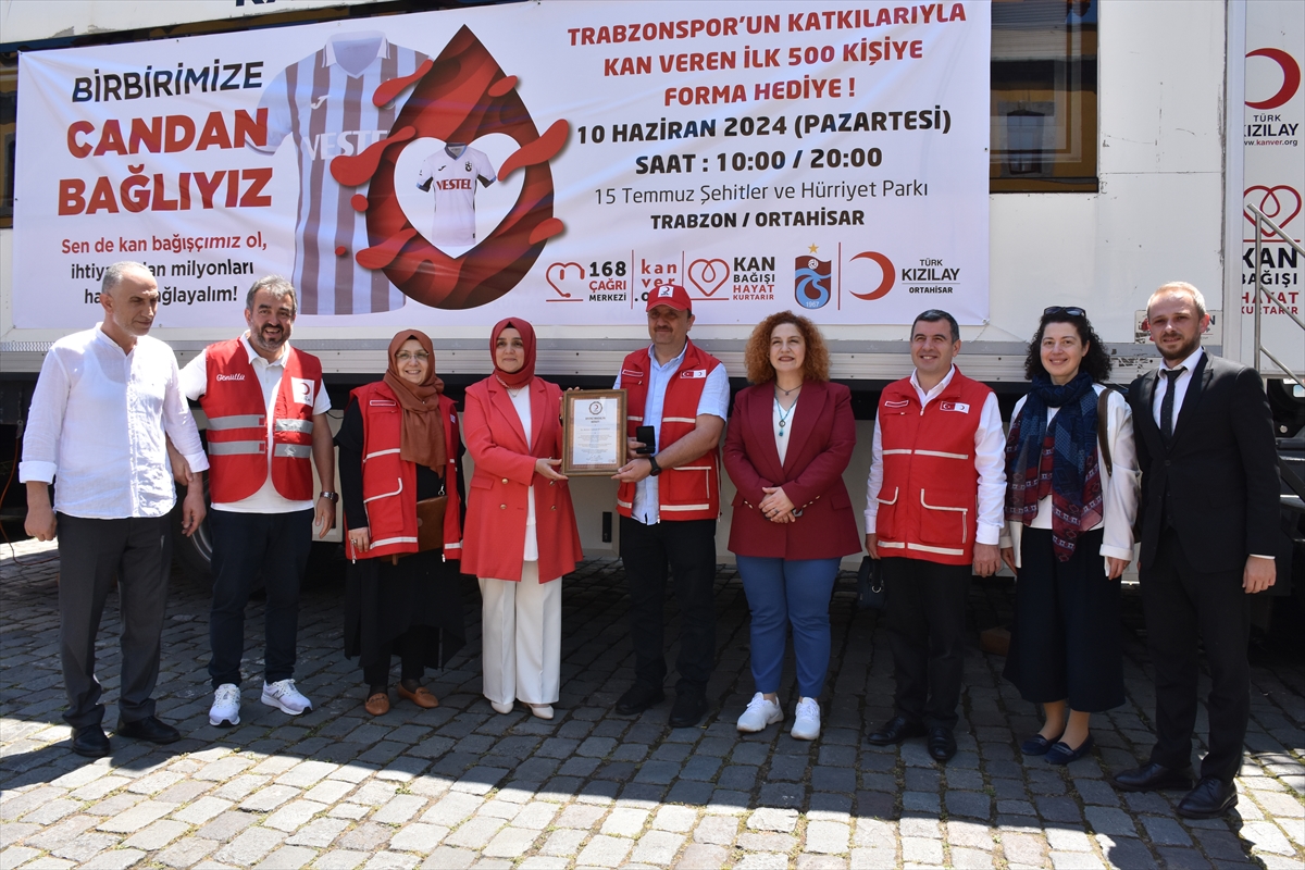 Kan bağışında bulunacak ilk 500 kişiye Trabzonspor forması hediye edilecek