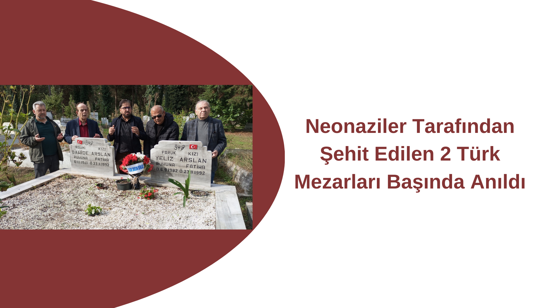 Neonaziler Tarafından Şehit Edilen 2 Türk Mezarları Başında Anıldı