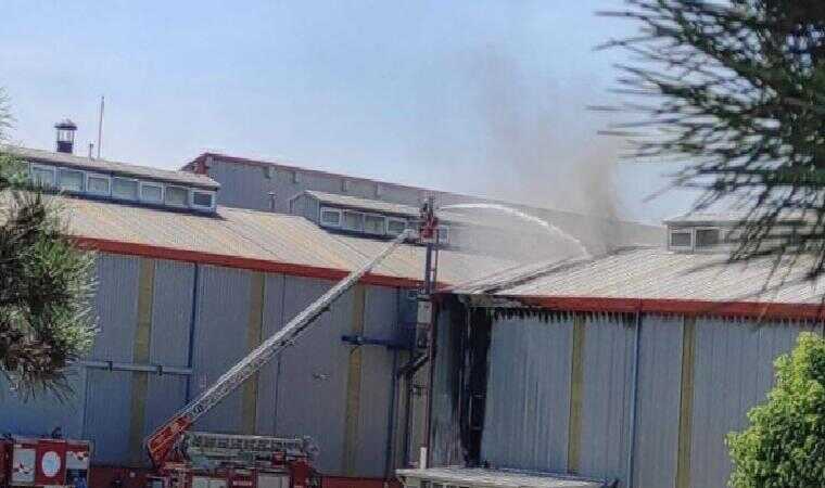 Tekirdağ’da döküm fabrikasında yangın