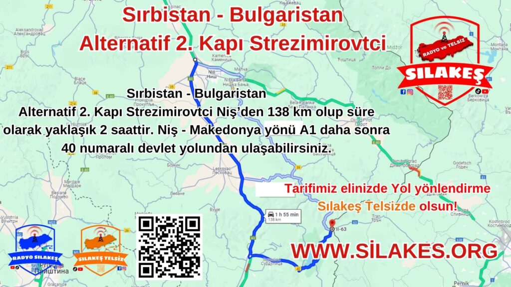 Bulgaristan 2. Alternatif Sınır kapısı Strezimirovtci nam-ı değer Simit kapı Yol Tarifi