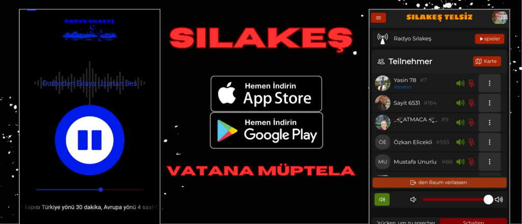 Sılakeş Telsiz ve Radyo Sılakeş Google Play ve AppStore’den indirilebilir.