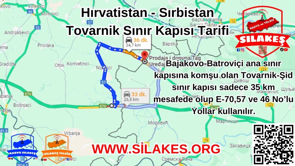 Hırvatistan – Sırbistan alternatif Tovarnik Sınır Kapısı