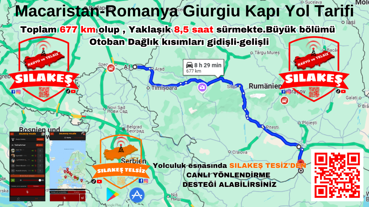 Sıla yolu Macaristan-Romanya Giurgiu Kapı Yol Tarifi